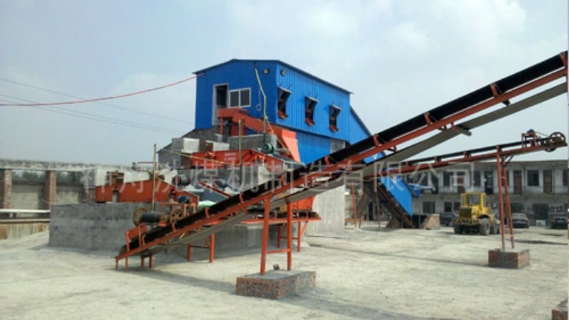 Side drum coal washing machine