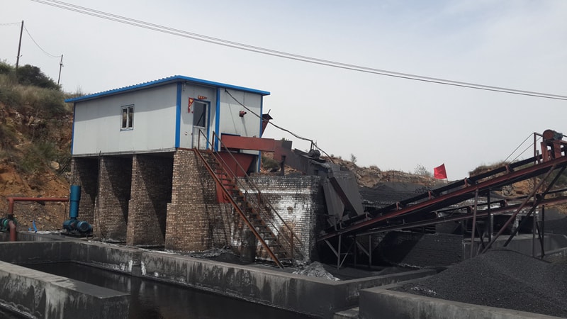 Side drum coal washing machine