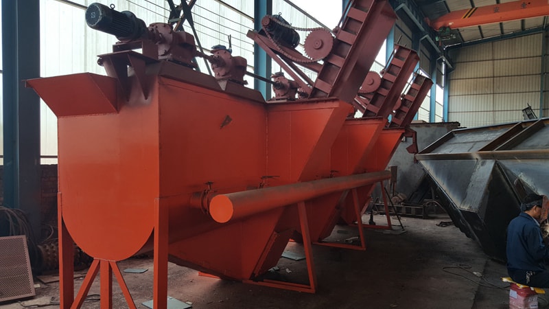 Side drum coal washing machine